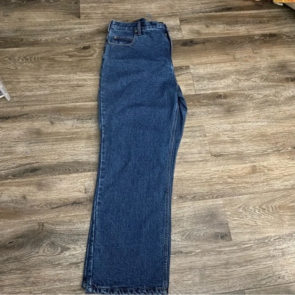 RedHead Jeans Mens Size 42X32 Flannel Lined Blue New‎ Button Fly Zip
